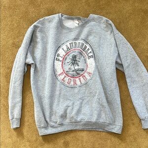 Gray Fort Lauderdale Florida Sweatshirt